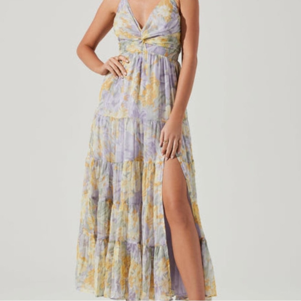 ASTR the Label - Elsa Floral Tiered Maxi Dress - NWT - XL